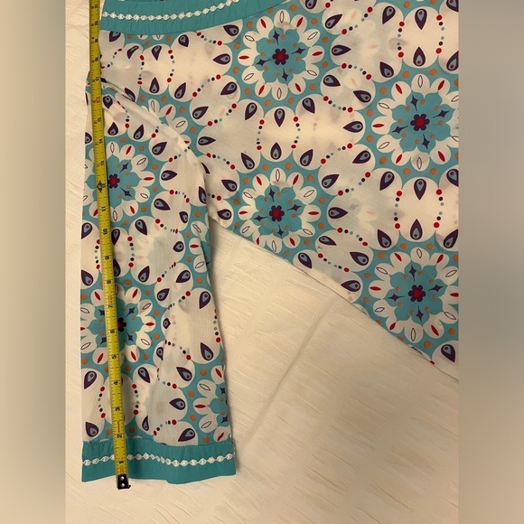 LA LINGERIE Tunic Nightgown 3/4 Sleeve 100% Cotton Mandala Pattern Embroidery - Picture 13 of 13